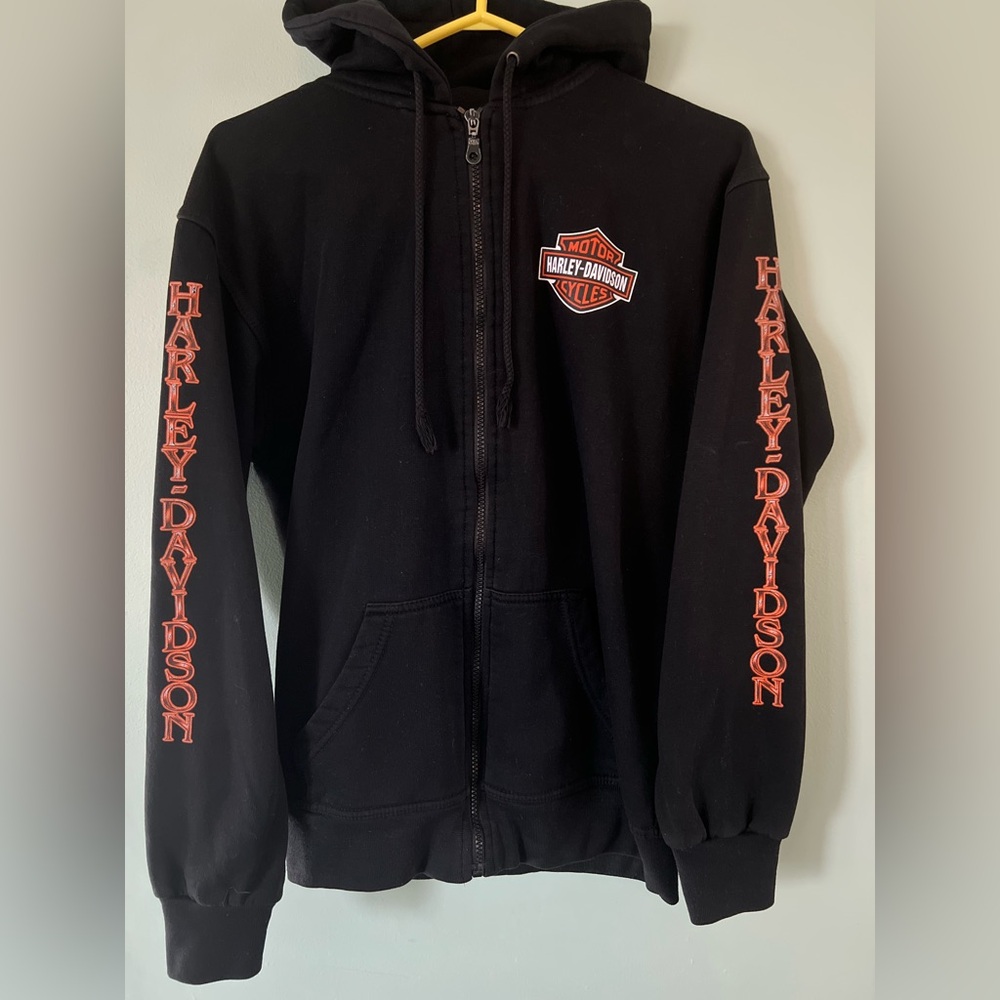 Harley-Davidson Black Zipper Hoodie